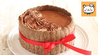 ティラミスのシャルロットケーキ Tiramisu Charlotte Cake｜クリスマスのお菓子#5｜HidaMari Cooking