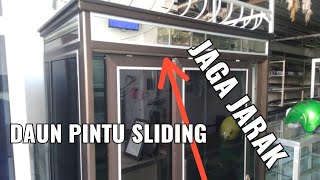 Cara pasang daun pintu sliding lemari aluminium | rel sliding SD 380