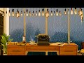 RAINY DAY AMBIENCE ON COZY WINDOW - ASMR Rain &amp; typing machine sounds- Study and Relax