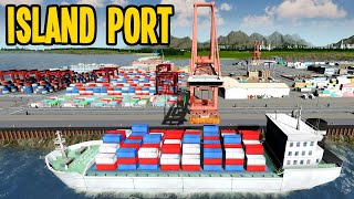 How to Build an ISLAND Cargo Port in Cities Skylines screenshot 4