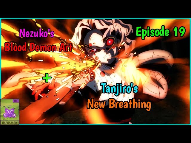 KIMETSU NO YAIBA EP 19 - Cena Épica da batalha de Tanjiro + Nezuko 