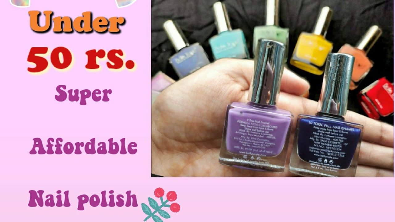 *Affordable Nail polish*  Bella Voste Nail polish under 50rs.💅