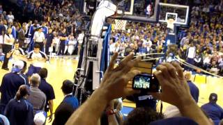 Oklahoma City Thunder Mascot Thunder dunks from 3pt line