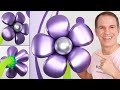 FLOR MUY FACIL Y BELLA 🌸😁 (como hacer flores con globos) 🌸 en distorsion - globoflexia - gustavo gg