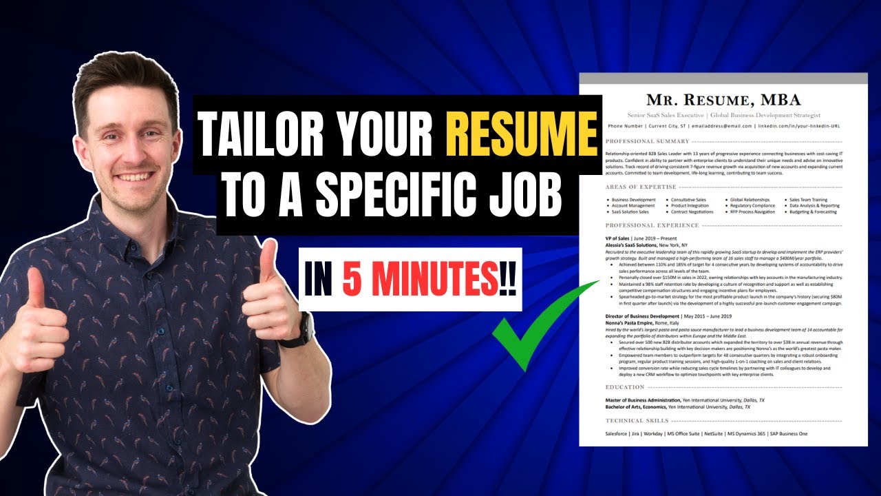 How to Tailor Your Resume to a - Maxresdefault