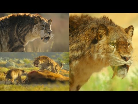 Prehistoric Planet Ice Age 2025 Males Smilodonts Smilodon Populator Screen Time 