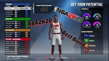 NBA 2K20-FIRST BUILD IN 2K20+BEST LOCKDOWN SHARP BUILD? NEW BADGES AND ATTRIBUTES!