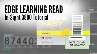 Edge Learning Read Tutorial - In-Sight 3800 Vision System