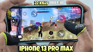 My 1 year experience iPhone 13 pro max free fire handcam gameplay solo vs squad 27 kills 120hz 4k