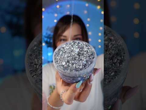 Trying Silver Slime 🩶 #asmr #asmrslime #slime #relaxing #sleep