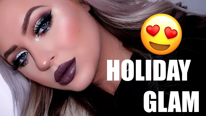 Full Face Holiday Glam Makeup Tutorial | Silver Cu...