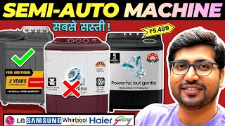 [2026]🔥Best Semi Automatic Washing Machine🚿Best Semi Automatic Washing Machine Under ₹5000–₹8000