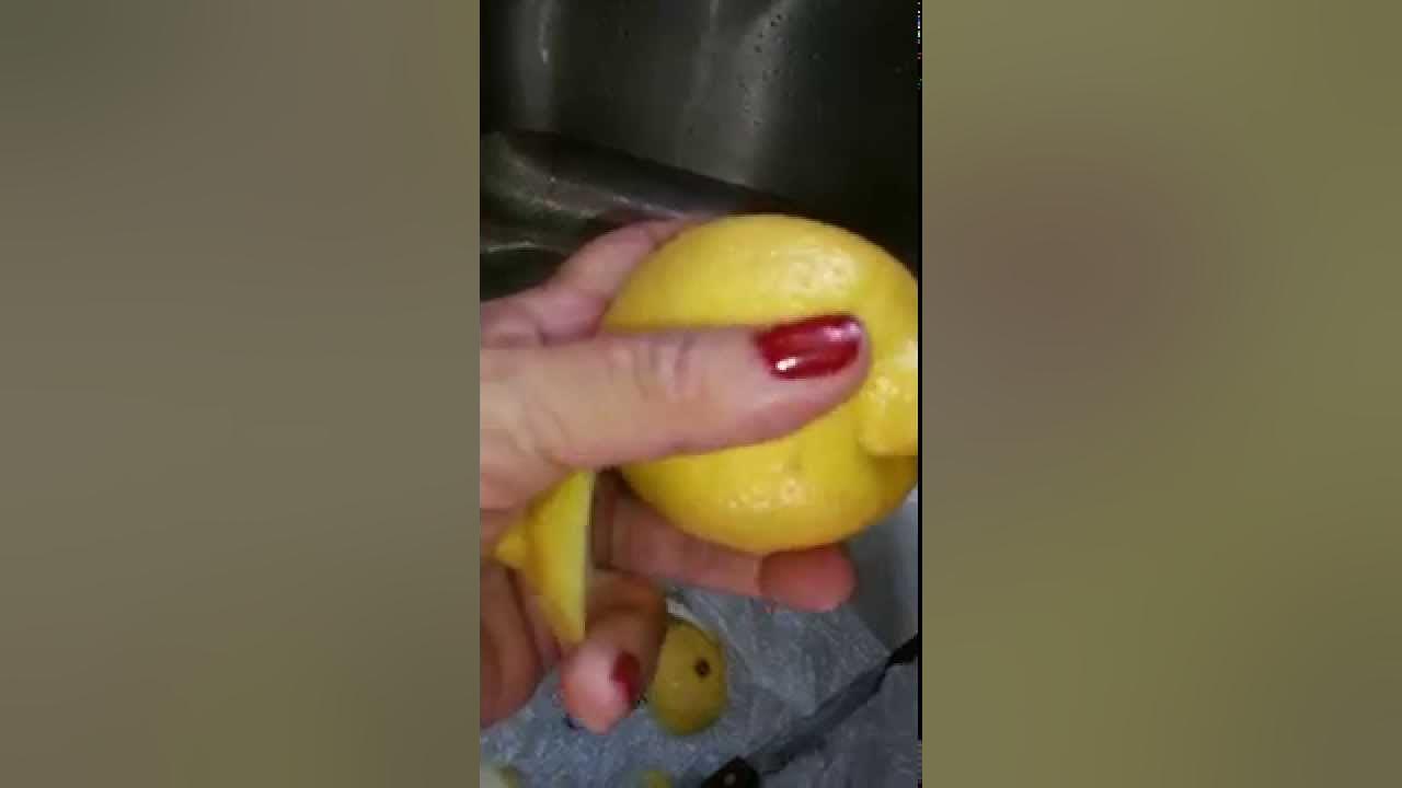 Healthy Lemon water & how to get wax off lemons YouTube