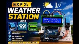 Weather station using Arduino DHT11 & LCD display | Digi-sense Exp2 #robotics #experiment #arduino