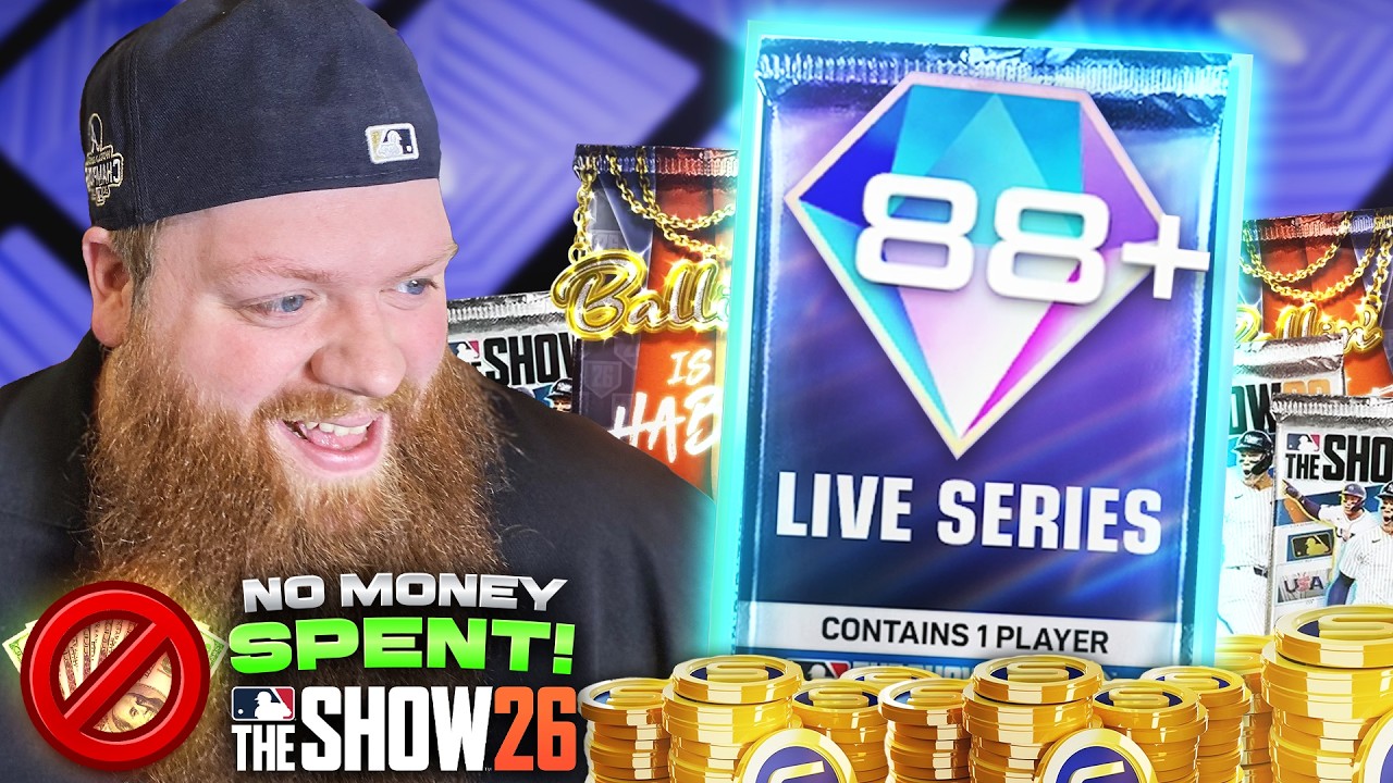 I OPENED MY 88+ PACK AND MORE MAKING A TON OF STUBS NO MONEY SPENT! MLB The Show 26