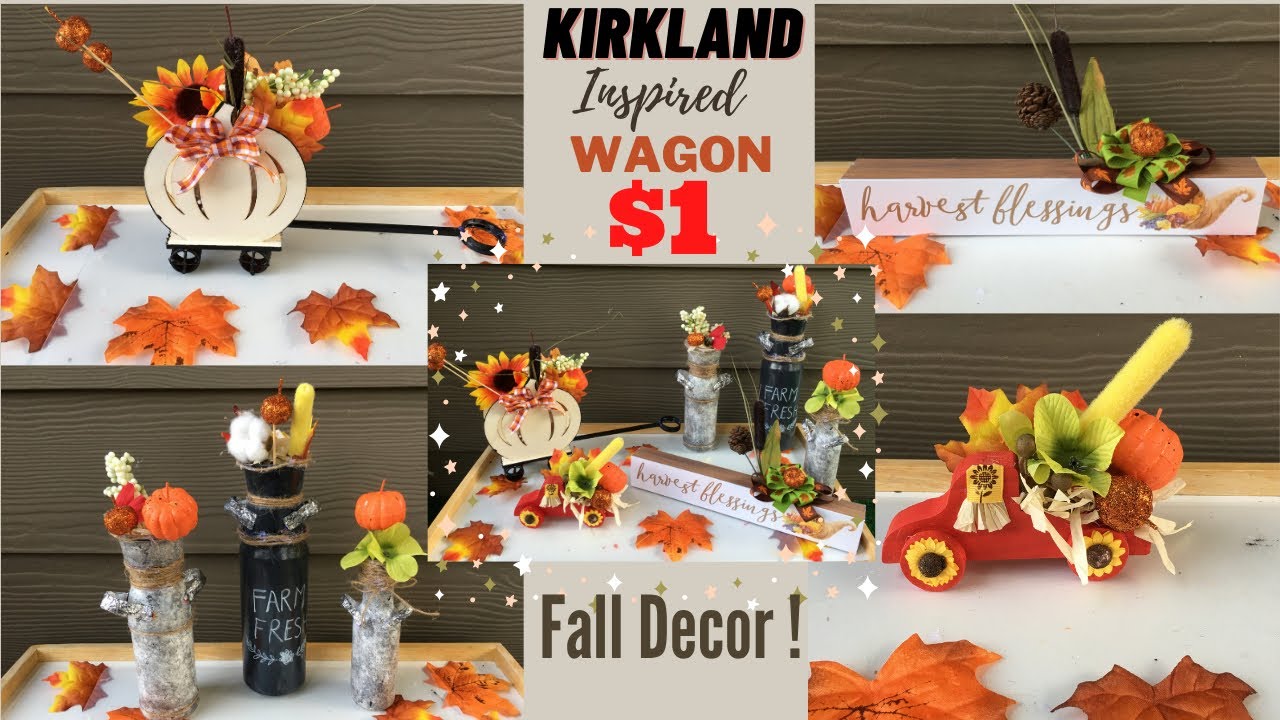 6 Dollar Store Fall Decor 2020 DIY Farmhouse Decoration for living