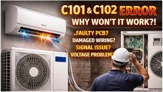 Samsung AC Not Working? C101/C102 Error FULL Solution Explained! #samsungac #acfix #acservice