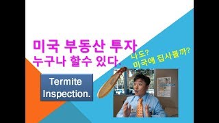 터마잇 (Termite Inspection) -미국 부동산 투자, 누구나 할수 있다.