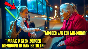 De dochter van de schoonmaakster betaalde het buskaartje voor de oude vrouw, zonder te weten dat
