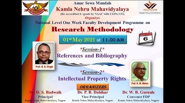 Day-6 National Level One Week Faculty Development Programme on “Research Methodology”