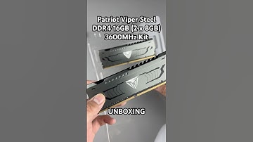 Patriot Viper Steel DDR4 16GB (2 x 8GB) 3600MHz Kit Unboxing #shorts #unboxing #ddr4 #pc #amd #intel