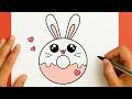 كيف دوناتس كيوت خطوة بخطوة رسم سهل تعليم الرسم للمبتدئين Cute Donut Drawing 