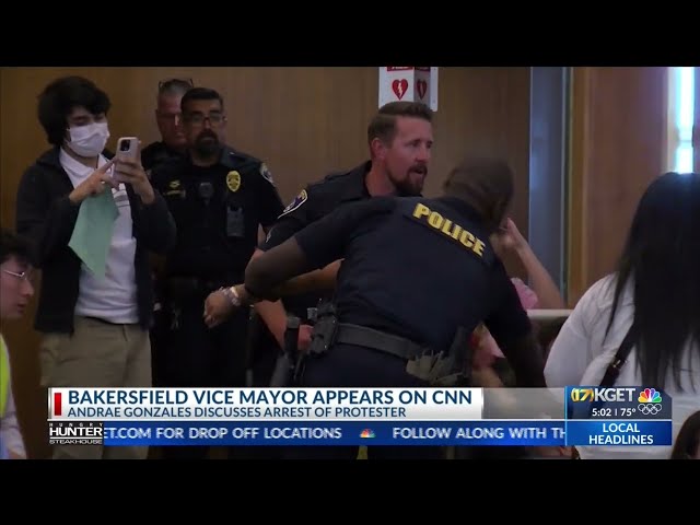 Bakersfield Vice Mayor reacts to local pro-Palestinian protester's arrest going viral class=