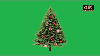 xmas tree green screen |  christmas tree green screen effect video