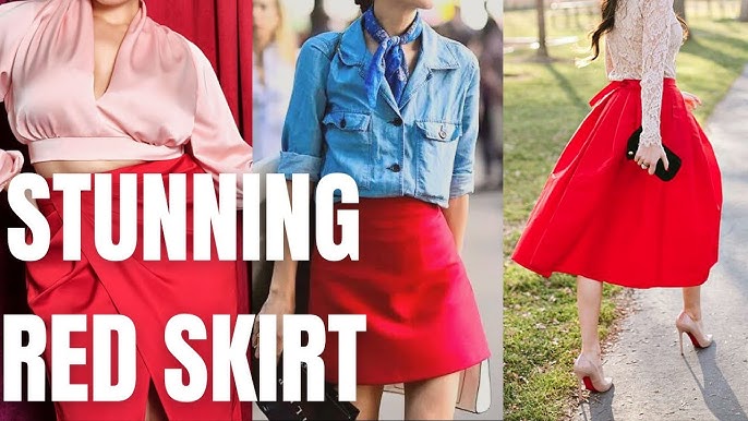 red top outfit ideas
