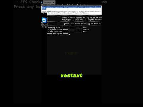 Intel NUC Important BIOS update note! // Windows #shorts