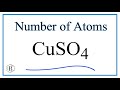 Atoms in CuSO4 and Avogadro's Number