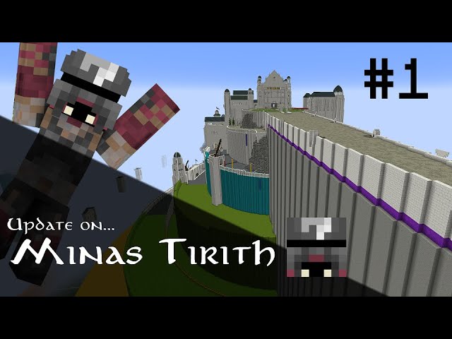 Minas Tirith in minecraft (LOTR minecraft mod) 