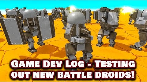 Dev Log - playing around with new battle droids, Age Of Warbots (Battle Simulator)