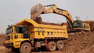 จัดเต็มกล่อง 60 ตัน CAT 349D2 vs MINING TRUCK LGMG MT86H excavator EP.6234