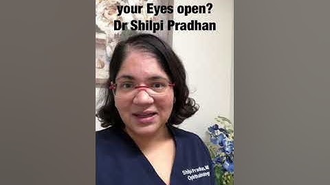 Are you sleeping with your eyes open?