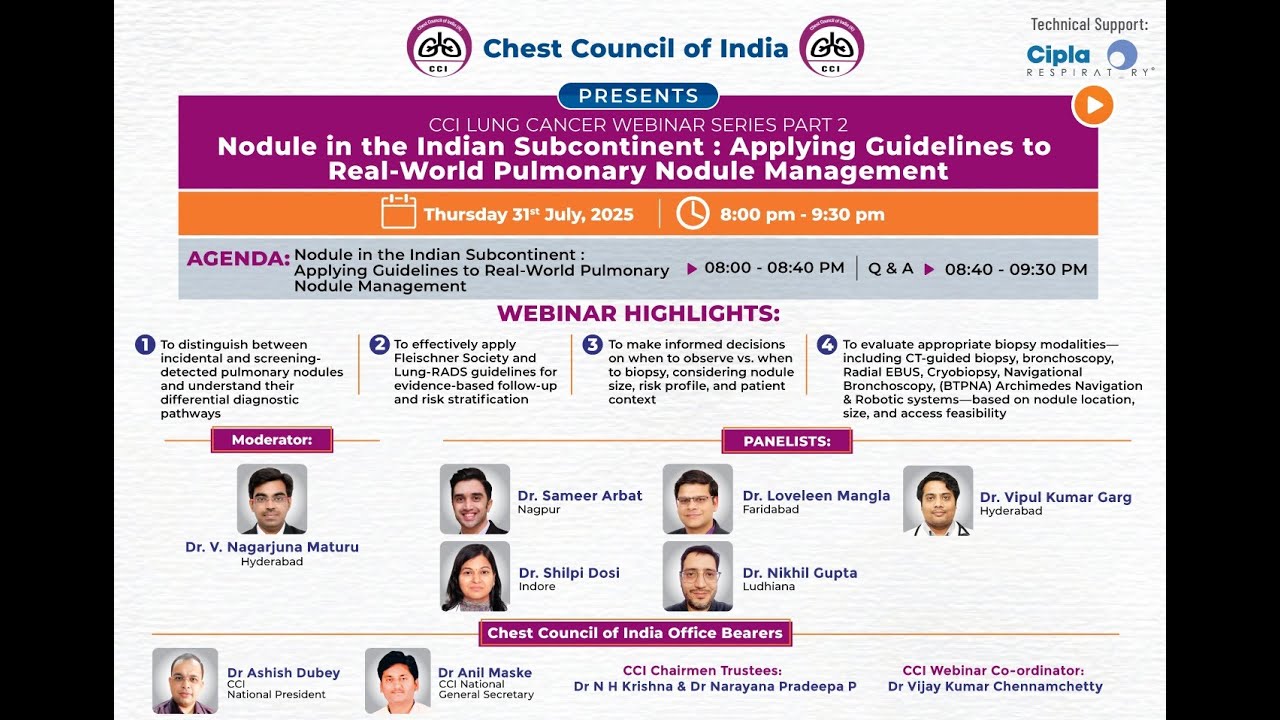 Nodule in the Indian Subcontinent: Applying Guidelines to Real World Pulmonary Nodule Management