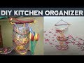 Zero cost  beautiful DIY hanging organizer