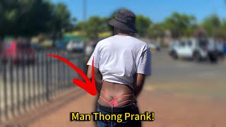 MAN WEARING THONG PRANK IN PUBLIC!