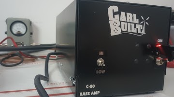 Carl Built C-80 Base Amp,  2x2290 with high and low