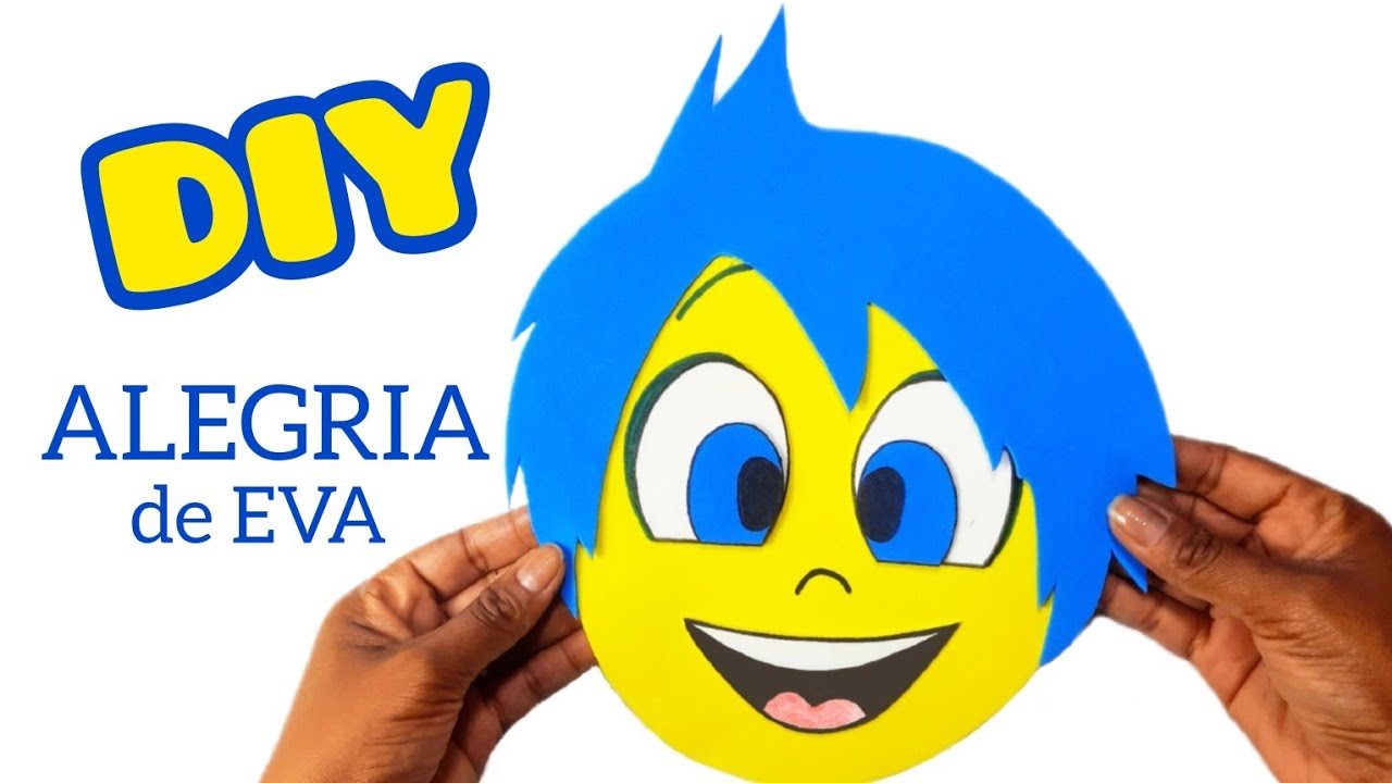 Como fazer a ALEGRIA DE DIVERTIDAMENTE EM EVA | DIVERTIDAMENTE | Ideias em EVA ❤️ Hellen Chagas