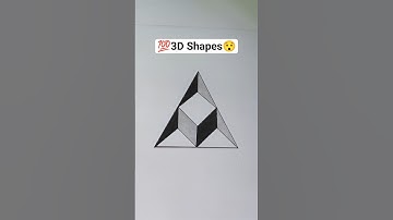 3D Shapes 😯💯 #shorts #art #trending #shapes #cube #drawing #viral #viralshorts #theroyanarts #maths