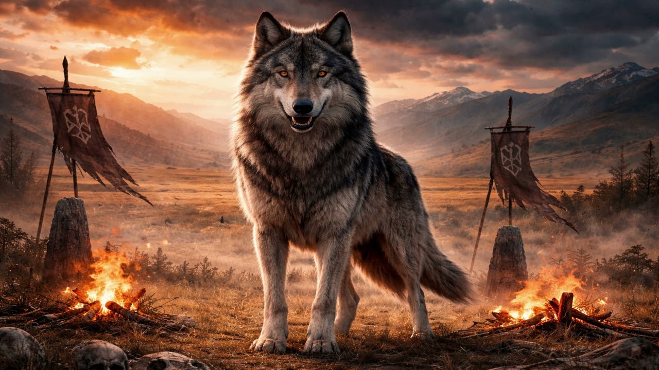 BOZKURT (Instrumental) | Epic Shamanic Turkic Folk (Gırtlak Müziği)