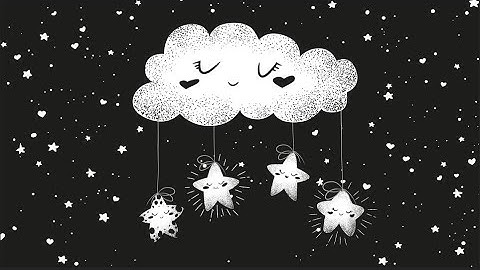 Baby Sleep Sensory Calming Relaxing Soothing high contrast fun Happy Stars Mozart piano lullaby