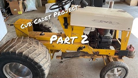 Cub Cadet Pulling Tractor Project…Part 2