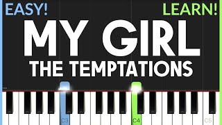 My Girl  The Temptations  Easy Piano Tutorial