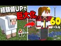 【マイクラ】経験値を得る度に巨大化するサバイバルなら最強になれる説【#凸もり】
