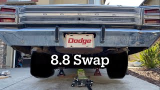 How To Swap a Ford 8.8 Rear End into a Mopar ABody  1968 Dodge Dart  $3k Hooptie Drag Challenge