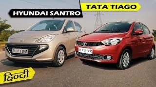 2018 Hyundai Santro vs Tata Tiago - Detailed Comparison | ICN Studio