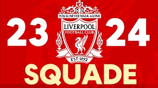 Liverpool Fc Players Squad Season 23 I 24