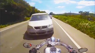 IDIOT IN CAR vs BIKE ACCIDENT - Near Death Captured On GoPro & Camera Compilation #8